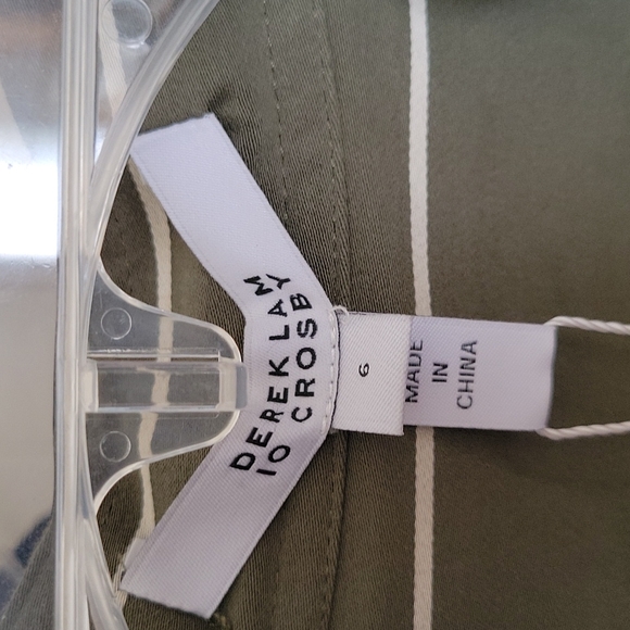 NWT Derek Lam 10 Crosby Loden Military Green Olive Utility Dress - Picture 9 of 12